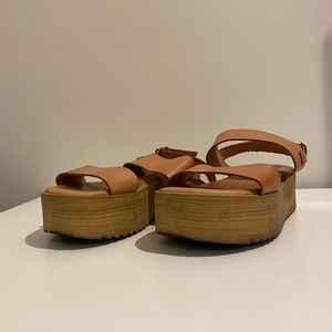 Musse & Cloud Leather Platform Sandals